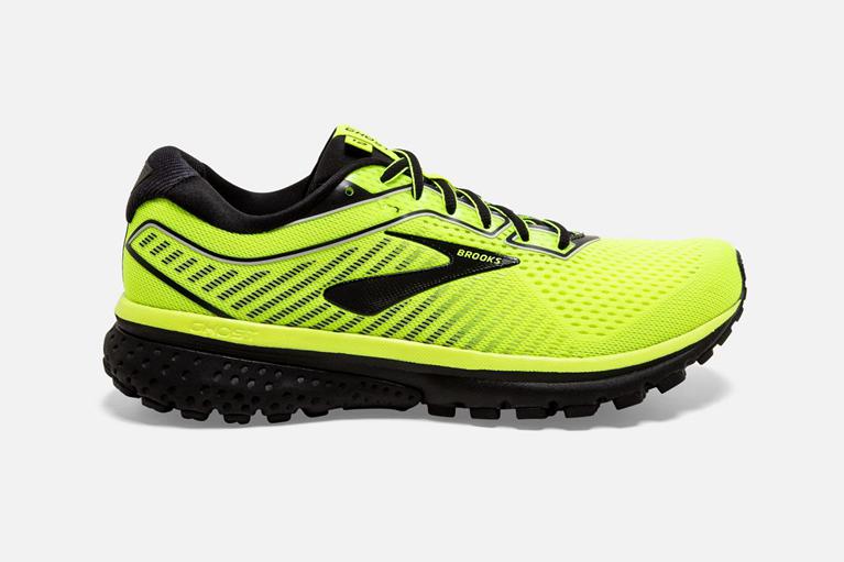 Brooks Ghost 12 Mens Road Running Shoes - Yellow - Indonesia (QHLW-97548)